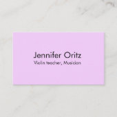 Jouw naam tekst toevoegen violist muzikant musicus visitekaartje (Voorkant)