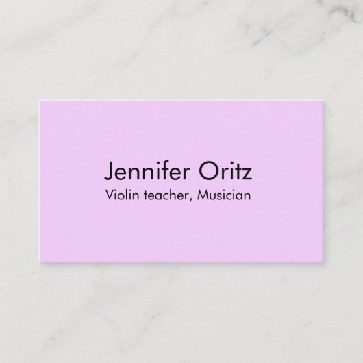 Jouw naam tekst toevoegen violist muzikant musicus visitekaartje (Voorkant)