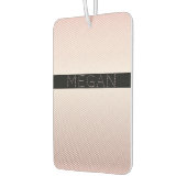 Jouw naam | Thin Roos Ombre & White Stripes Luchtverfrisser (Links)