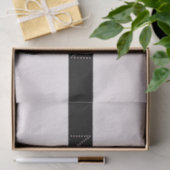 Jouw naam | Thin White en Sublte Roos Ombre Stripe Tissuepapier (Geschenk)
