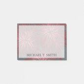 Jouw naam toevoegen | 2-up Dianthus II Post-it® Notes (Voorkant)