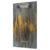 Jouw naam toevoegen | Abstract afdrukken in zwart- Klembord (Links)