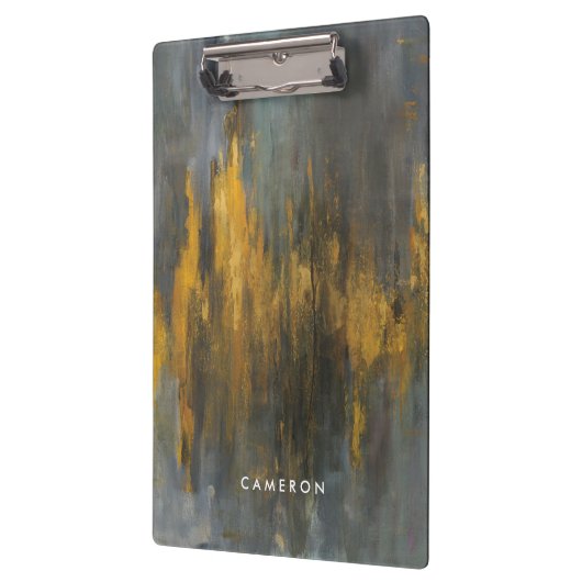 Jouw naam toevoegen | Abstract afdrukken in zwart- Klembord (Links)