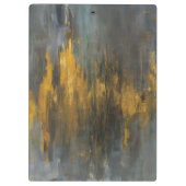 Jouw naam toevoegen | Abstract afdrukken in zwart- Klembord (Achterkant)