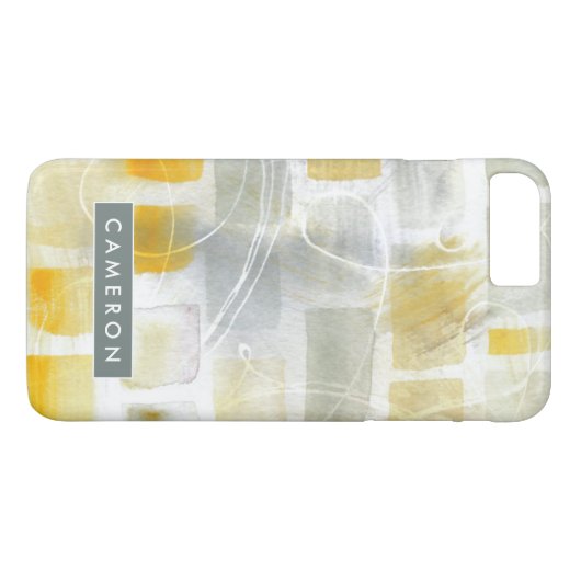 Jouw naam toevoegen | Abstract afdrukken van Carac Case-Mate iPhone Case (Achterkant (Horizontaal))