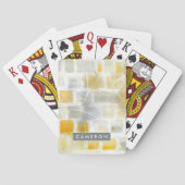 Jouw naam toevoegen | Abstract afdrukken van Carac Speelkaarten (Achterkant)