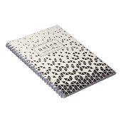 Jouw naam toevoegen | Abstract geometrisch ontwerp Notitieboek (Rechterzijde)