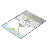 Jouw naam toevoegen | Abstract modern design Notitieboek (Linkerzijde)