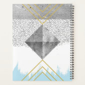 Jouw naam toevoegen | Abstract modern design Planner (Achterkant)