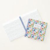 Jouw naam toevoegen | Abstract Waterverf vormpatro Notitieboek (Binnen)