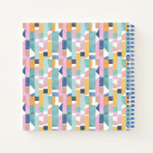 Jouw naam toevoegen | Abstract Waterverf vormpatro Notitieboek (Achterkant)