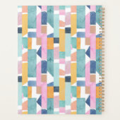 Jouw naam toevoegen | Abstract Waterverf vormpatro Planner (Achterkant)