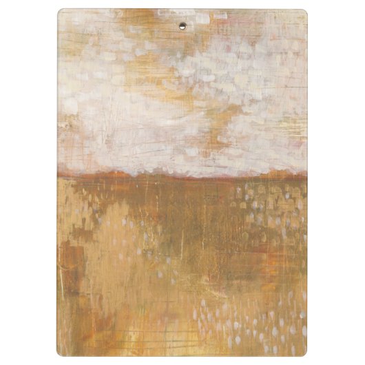 Jouw naam toevoegen | Abstracte Amber Horizon-afdr Klembord (Achterkant)