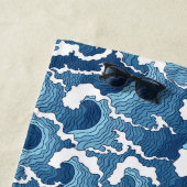 Jouw naam toevoegen | Abstracte golven Strandlaken (In situ)