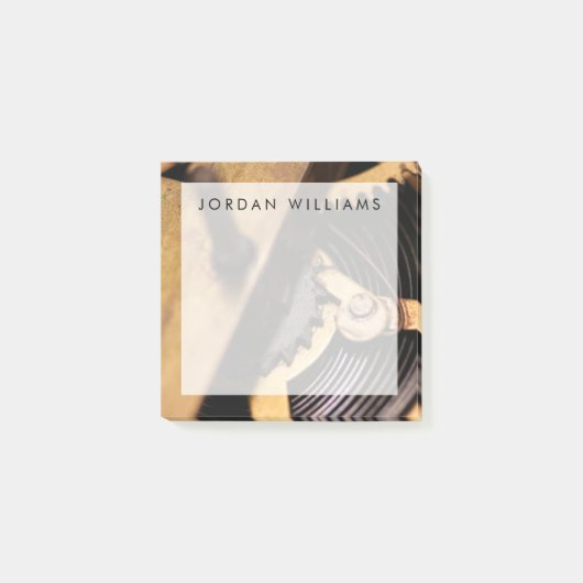 Jouw naam toevoegen | Abstracte horloge-apparatuur Post-it® Notes (Voorkant)