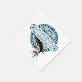 (jouw naam toevoegen) Ace Fisherman badge, Servet