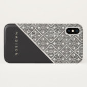 Jouw naam toevoegen | Afrikaans Wilde Patroon Case-Mate iPhone Case (Achterkant (horizontaal))