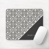 Jouw naam toevoegen | Afrikaans Wilde Patroon Muismat (Met muis)