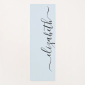 Jouw naam toevoegen | Afvalpasta blauw Yogamat (Voorkant)