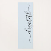 Jouw naam toevoegen | Afvalpasta blauw Yogamat (Achterkant)