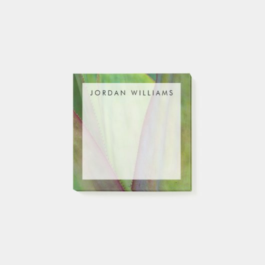 Jouw naam toevoegen | Agave Plant Detail Post-it® Notes (Voorkant)