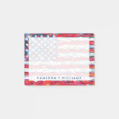 Jouw naam toevoegen | Amerikaanse vlag Post-it® Notes (Voorkant)