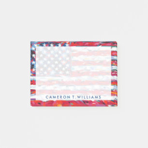 Jouw naam toevoegen Amerikaanse vlag Post-it® Notes