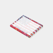 Jouw naam toevoegen | Amerikaanse vlag Post-it® Notes (Schuin)