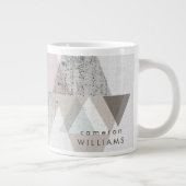 Jouw naam toevoegen | Amusement II | Geometrische  Grote Koffiekop (Rechts)