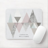 Jouw naam toevoegen | Amusement II | Geometrische  Muismat (Met muis)