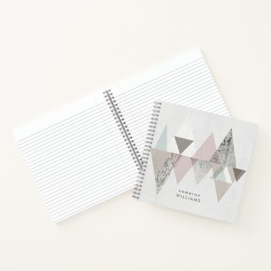 Jouw naam toevoegen | Amusement II | Geometrische Notitieboek (Binnen)