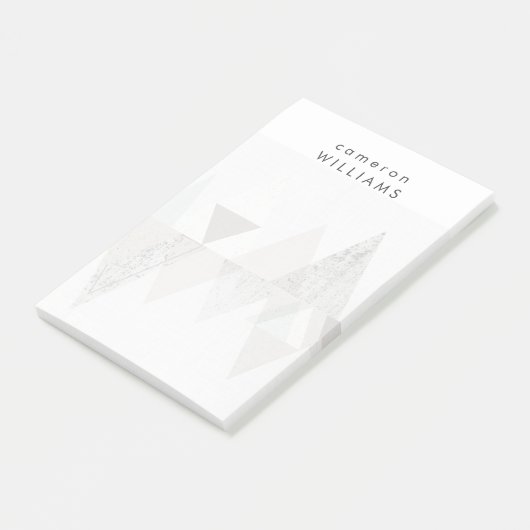 Jouw naam toevoegen | Amusement II | Geometrische Post-it® Notes (Schuin)