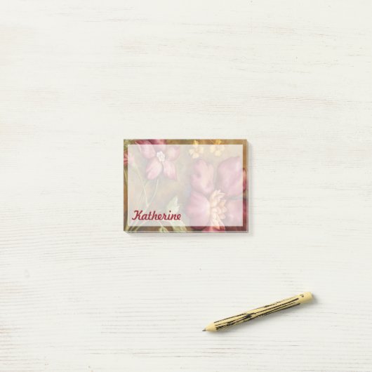 Jouw naam toevoegen | Antiek schoonheid II Post-it® Notes (Op bureau)