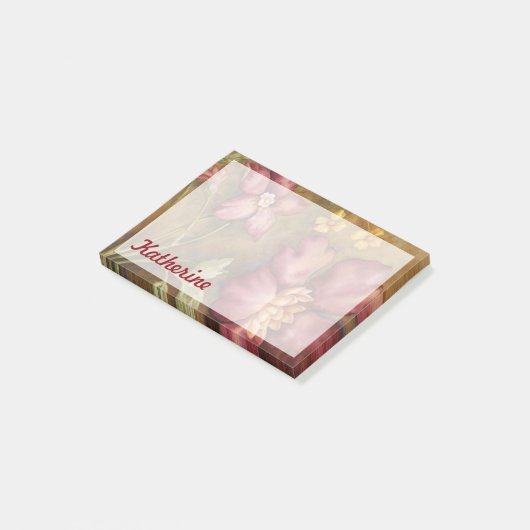 Jouw naam toevoegen | Antiek schoonheid II Post-it® Notes (Schuin)