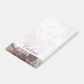 Jouw naam toevoegen | Arabesque Butterflies III Post-it® Notes (Schuin)