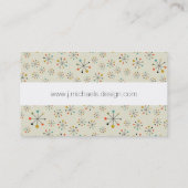 Jouw naam toevoegen | atoomgeïnspireerd midden-eeu visitekaartje (Achterkant)