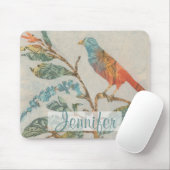 Jouw naam toevoegen | Aviary Collage II Muismat (Met muis)