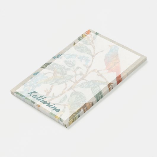 Jouw naam toevoegen | Aviary Collage II Post-it® Notes (Schuin)