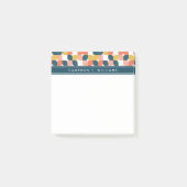 Jouw naam toevoegen | Bauhaus Retro Geometric Patt Post-it® Notes (Voorkant)