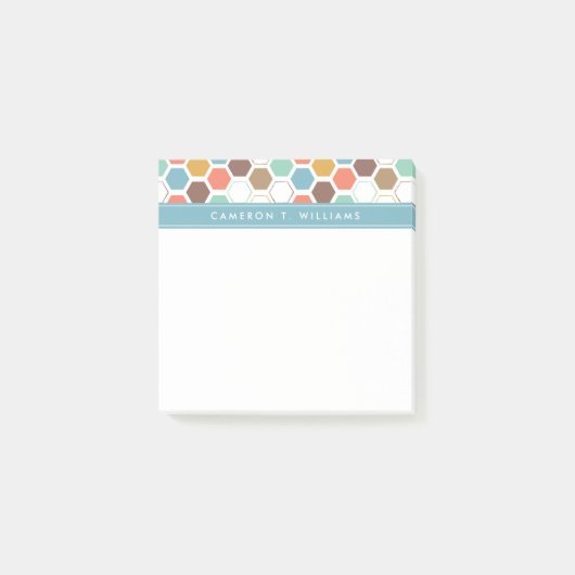 Jouw naam toevoegen | Bee Hive Module Patroon Post-it® Notes (Voorkant)