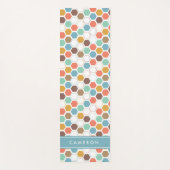 Jouw naam toevoegen | Bee Hive Module Patroon Yogamat (Voorkant)