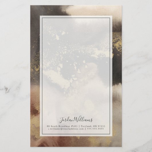 Jouw naam toevoegen | Bergzeeën Briefpapier (Voorkant)