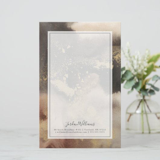 Jouw naam toevoegen | Bergzeeën Briefpapier (Staand voorkant)