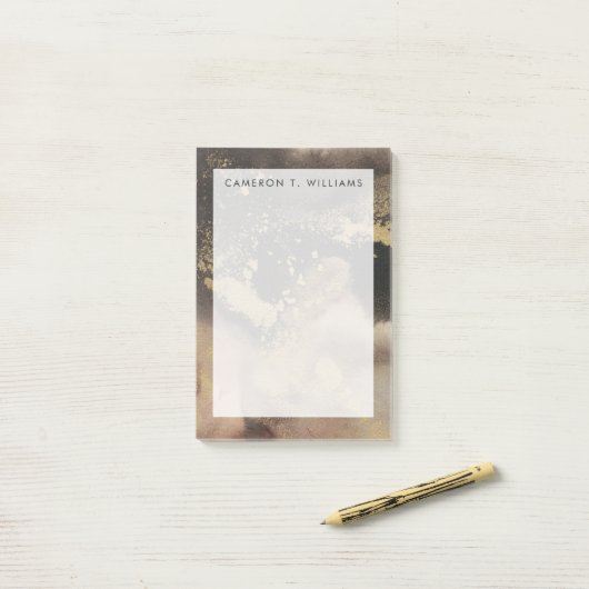 Jouw naam toevoegen | Bergzeeën Post-it® Notes (Op bureau)