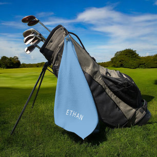 Jouw naam toevoegen   Blauw Golfhanddoek