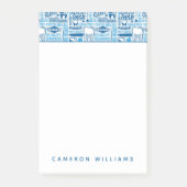 Jouw naam toevoegen | Blauw tandheelkundig klinisc Post-it® Notes (Voorkant)