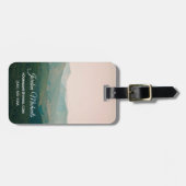 Jouw naam toevoegen | Blauw van de bergen Bagagelabel (Voorkant horizontaal)