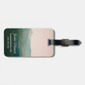 Jouw naam toevoegen | Blauw van de bergen Bagagelabel (Achterkant horizontaal)