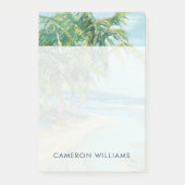 Jouw naam toevoegen | Blauwe kuststrook Post-it® Notes (Voorkant)