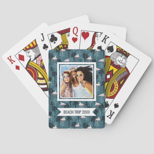 Jouw naam toevoegen | Blauwgroen puistjes Pokerkaarten (Achterkant)